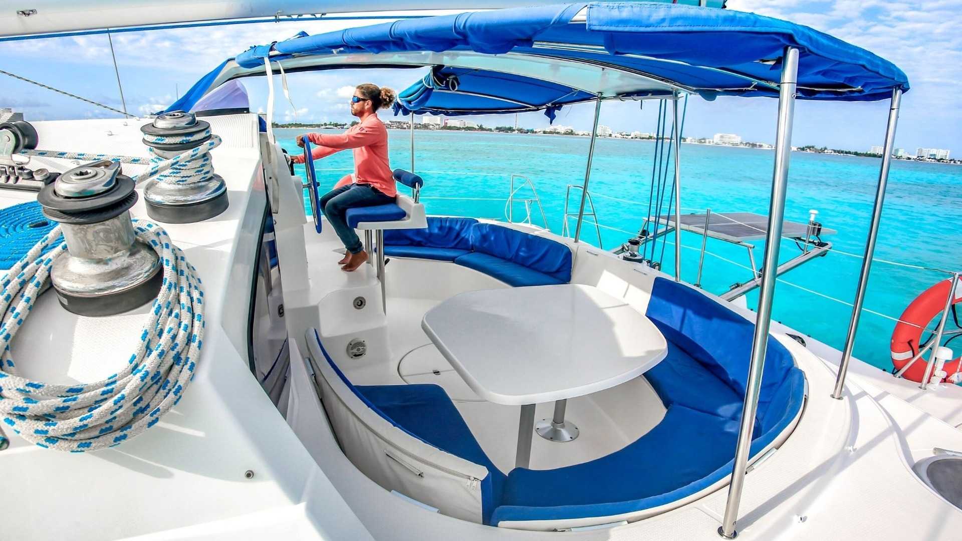 cancun sailing private catamaran